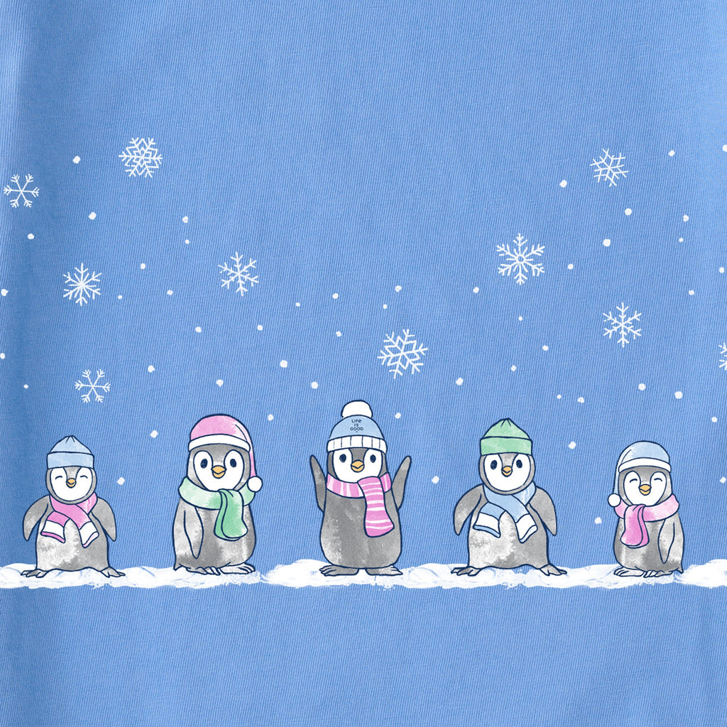 Women's Penguins in Snow Long Sleeve Crusher Tee product image 4