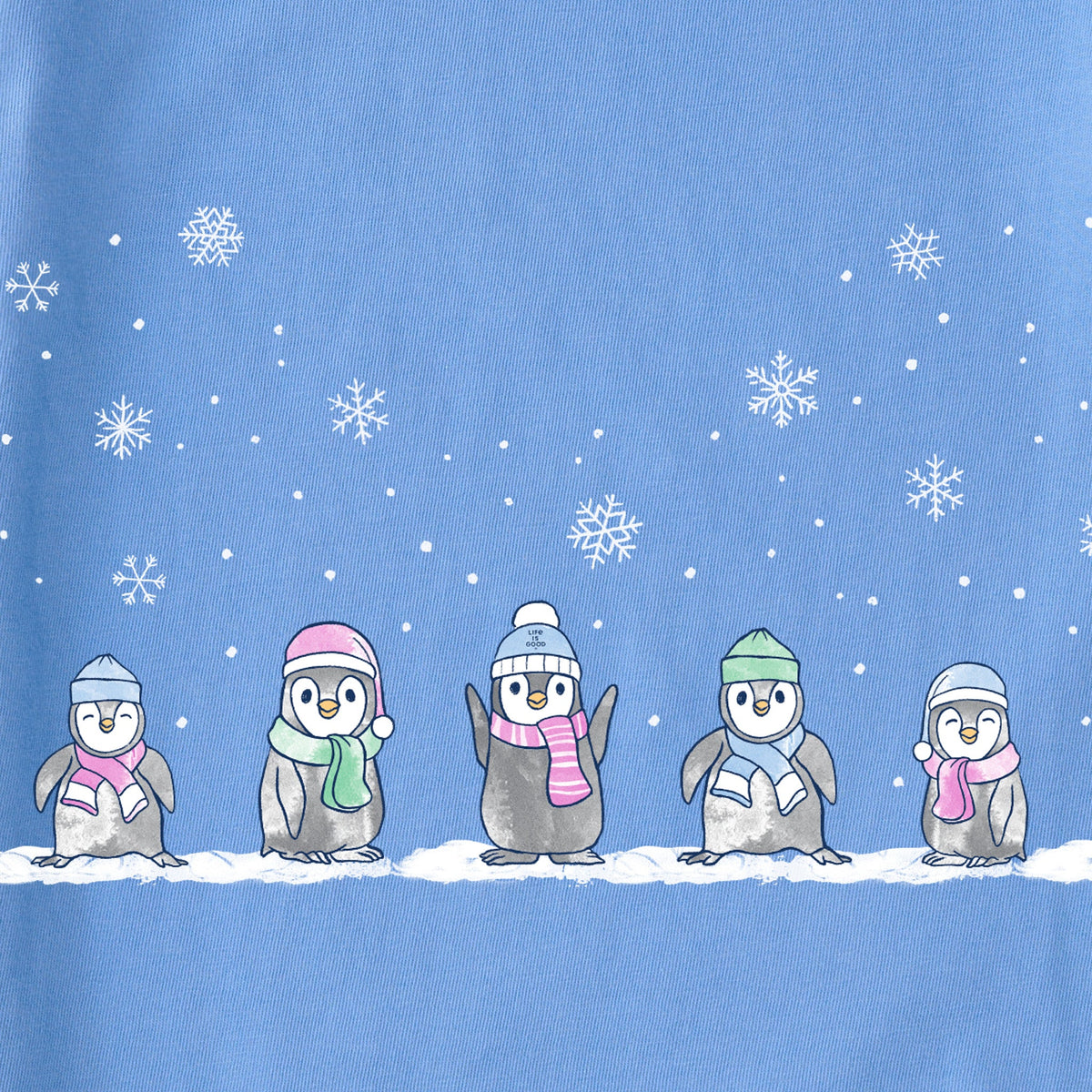 Women's Penguins in Snow Long Sleeve Crusher Tee product image 4