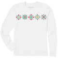 Women's Scandinavian Snowflakes Long Sleeve Crusher Tee product image 1