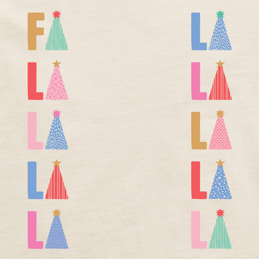 Women's Fa La La La Trees Long Sleeve Crusher Boxy Tee product image 2