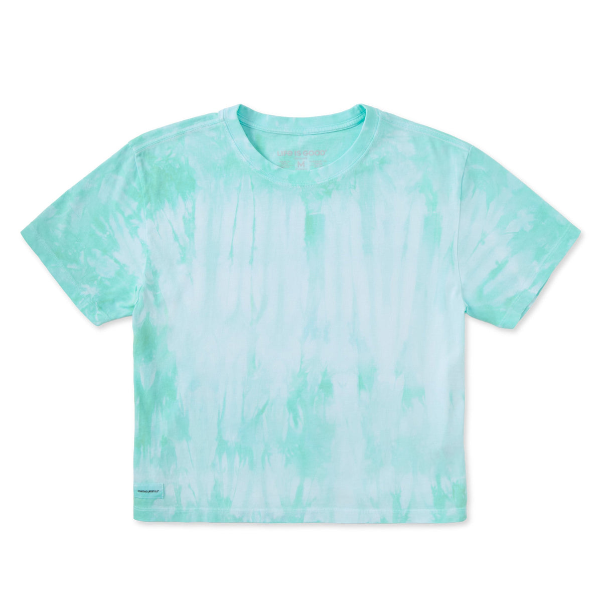 Women's Solid Short Sleeve Crusher Boxy Tie-Dye Tee product image 1