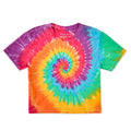 Women's Solid Short Sleeve Crusher Boxy Tie-Dye Tee product image 1