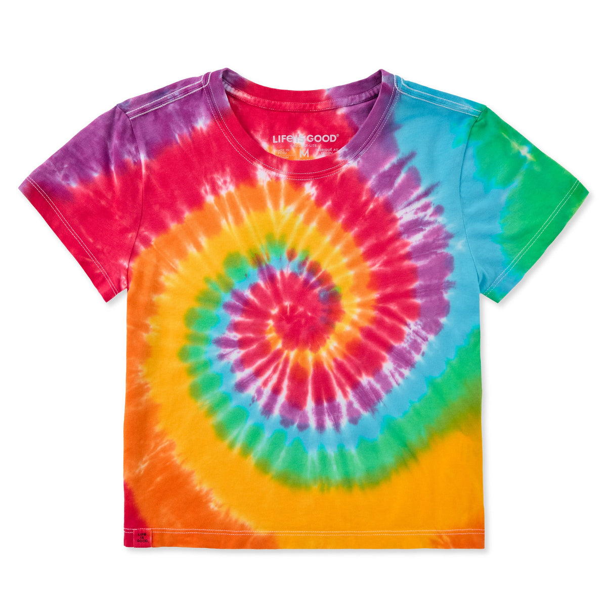 Women's Solid Crusher-LITE Shrunken Tie-Dye Tee product image 1