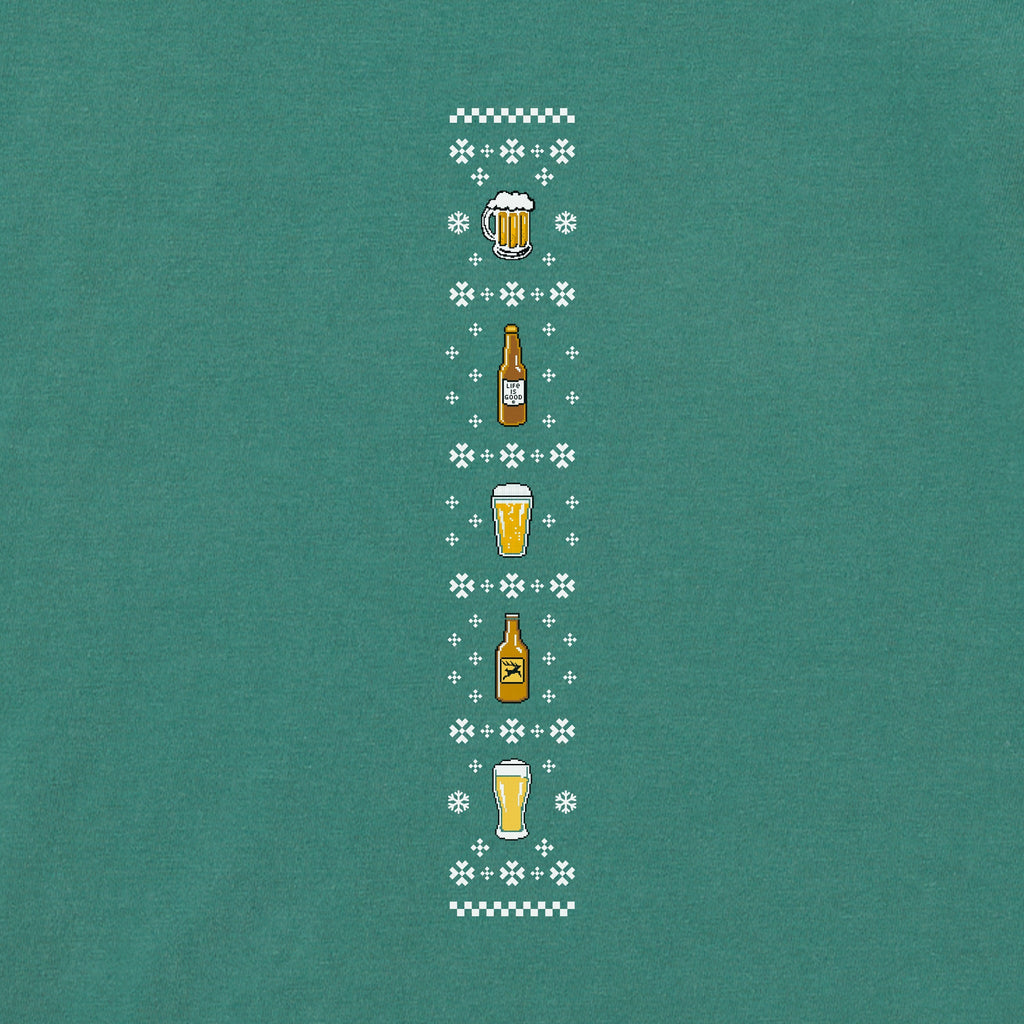 Men's Ugly Sweater Christmas Crafts Long Sleeve Crusher Tee product image 3