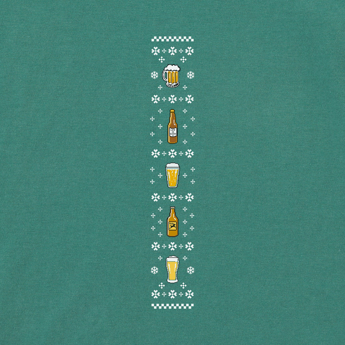 Men's Ugly Sweater Christmas Crafts Long Sleeve Crusher Tee product image 3