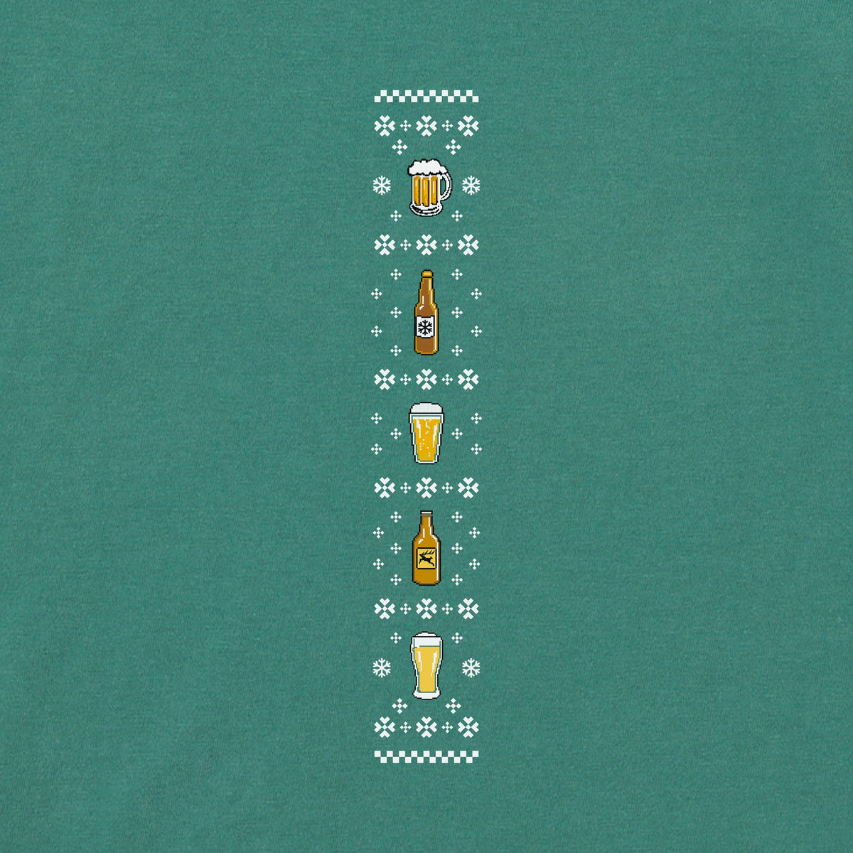 Men's Ugly Sweater Christmas Crafts Long Sleeve Crusher Tee product image 4