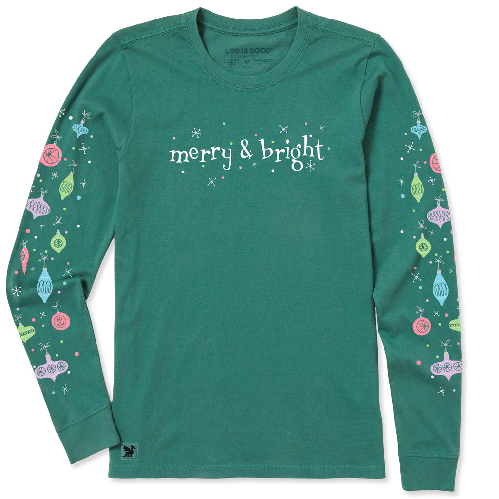 Women's Mid-Century Merry & Bright Long Sleeve Crusher Tee product image 1
