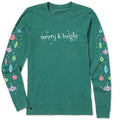 Women's Mid-Century Merry & Bright Long Sleeve Crusher Tee product image 1