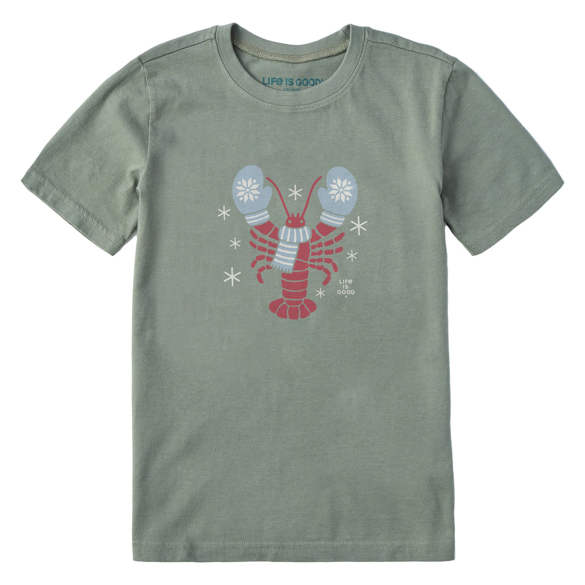 Kids Holiday Lobster Short Sleeve Crusher Tee product image 1