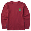 Kids Grinch Mini Face Long Sleeve Crusher Tee product image 1