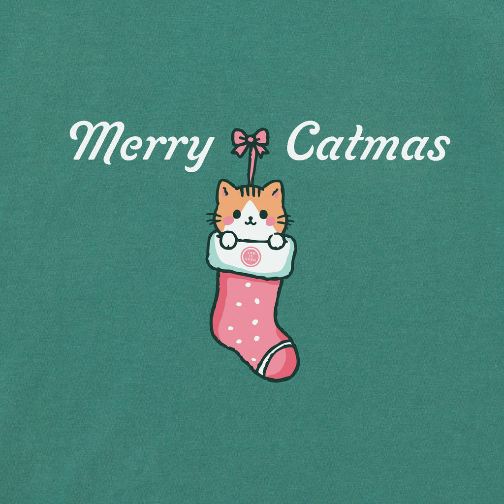 Kids Merry Catmas Stocking Long Sleeve Crusher Tee product image 2