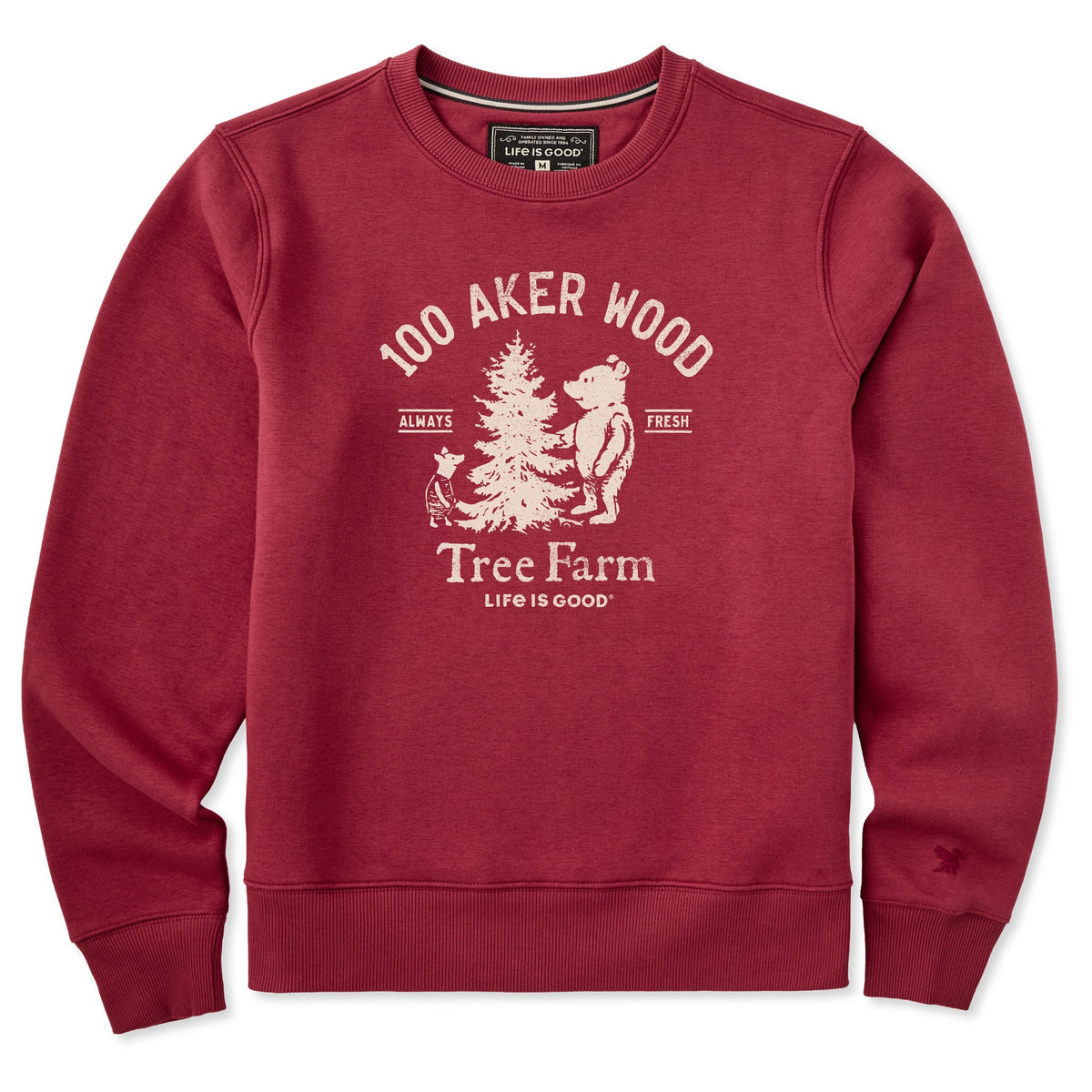 Women's Winnie 100 Aker Tree Farm Good Vibes Crew