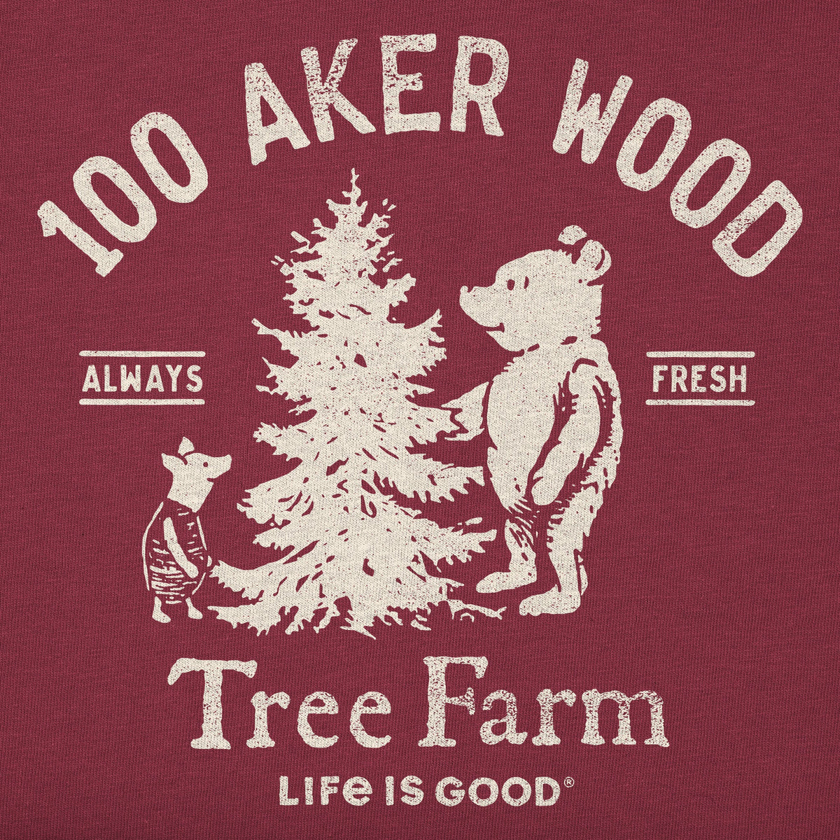 Women's Winnie 100 Aker Tree Farm Good Vibes Crew