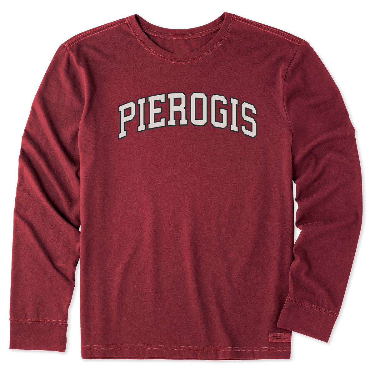 Men's Pierogis Outline Arch Long Sleeve Crusher Tee product image 1