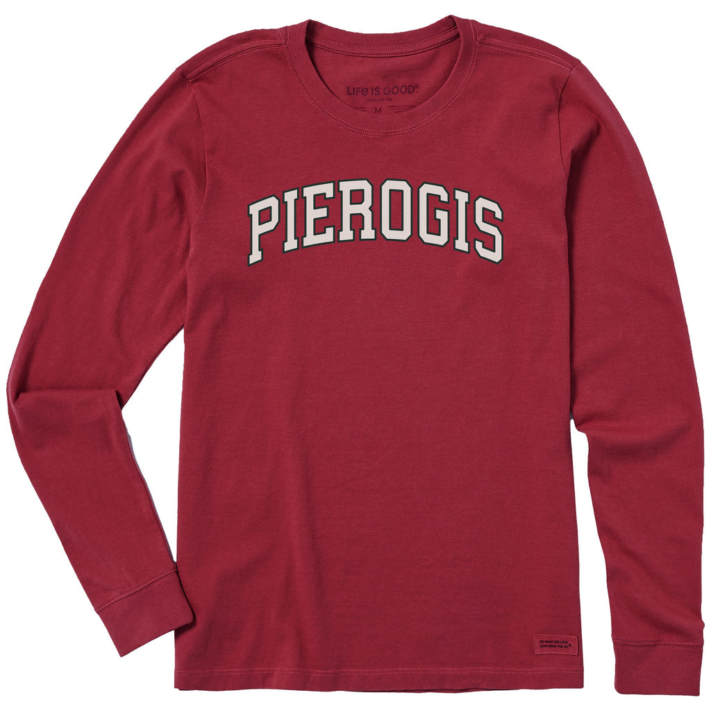 Women's Pierogis Outline Arch Long Sleeve Crusher Tee product image 1