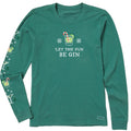 Women's Let the Holiday Fun Be Gin Long Sleeve Crusher Tee product image 1