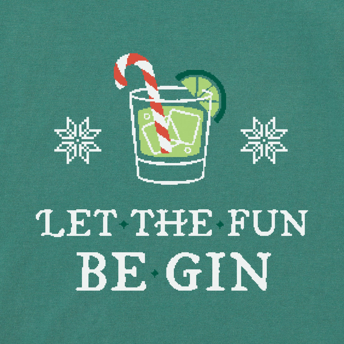 Women's Let the Holiday Fun Be Gin Long Sleeve Crusher Tee product image 2