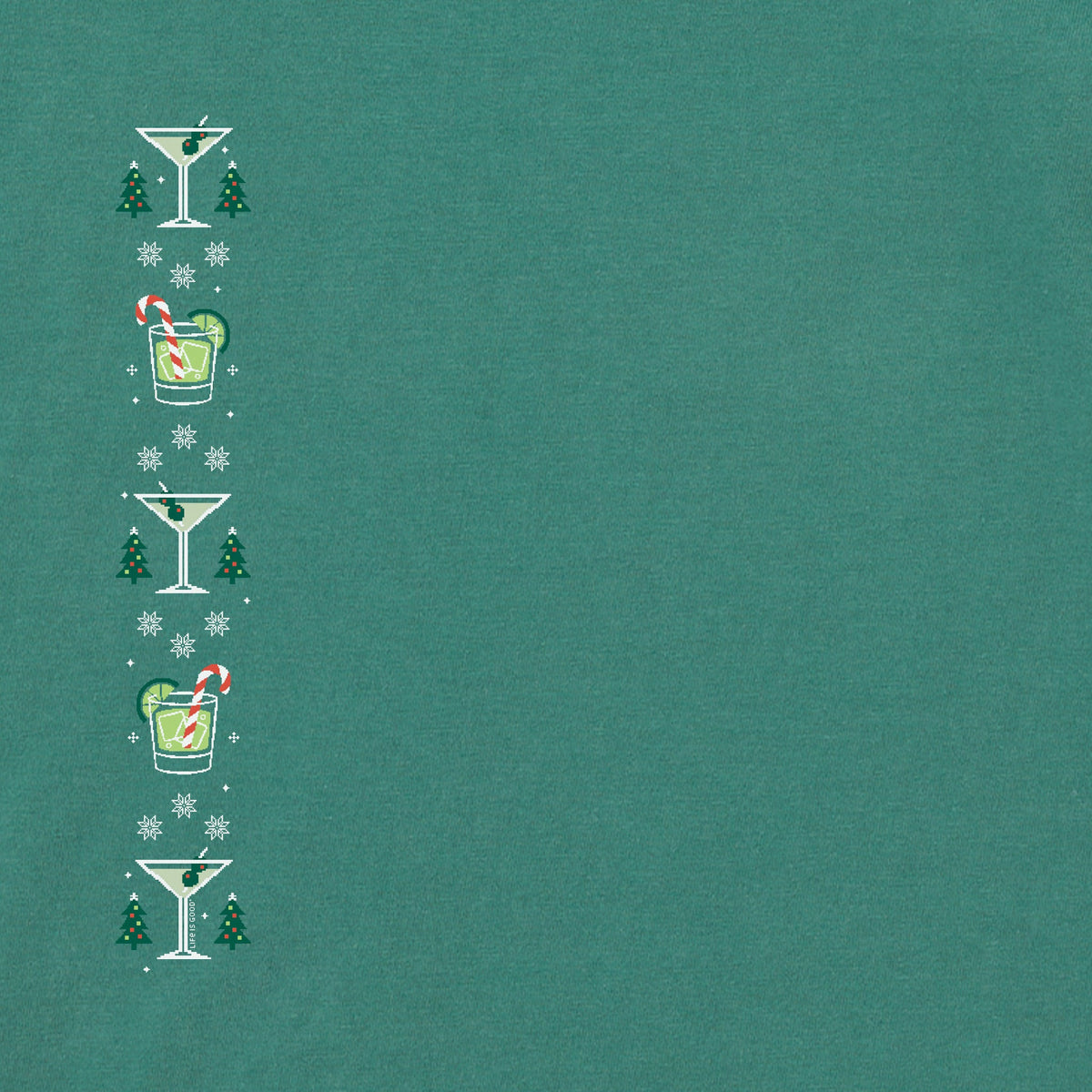 Women's Let the Holiday Fun Be Gin Long Sleeve Crusher Tee product image 3