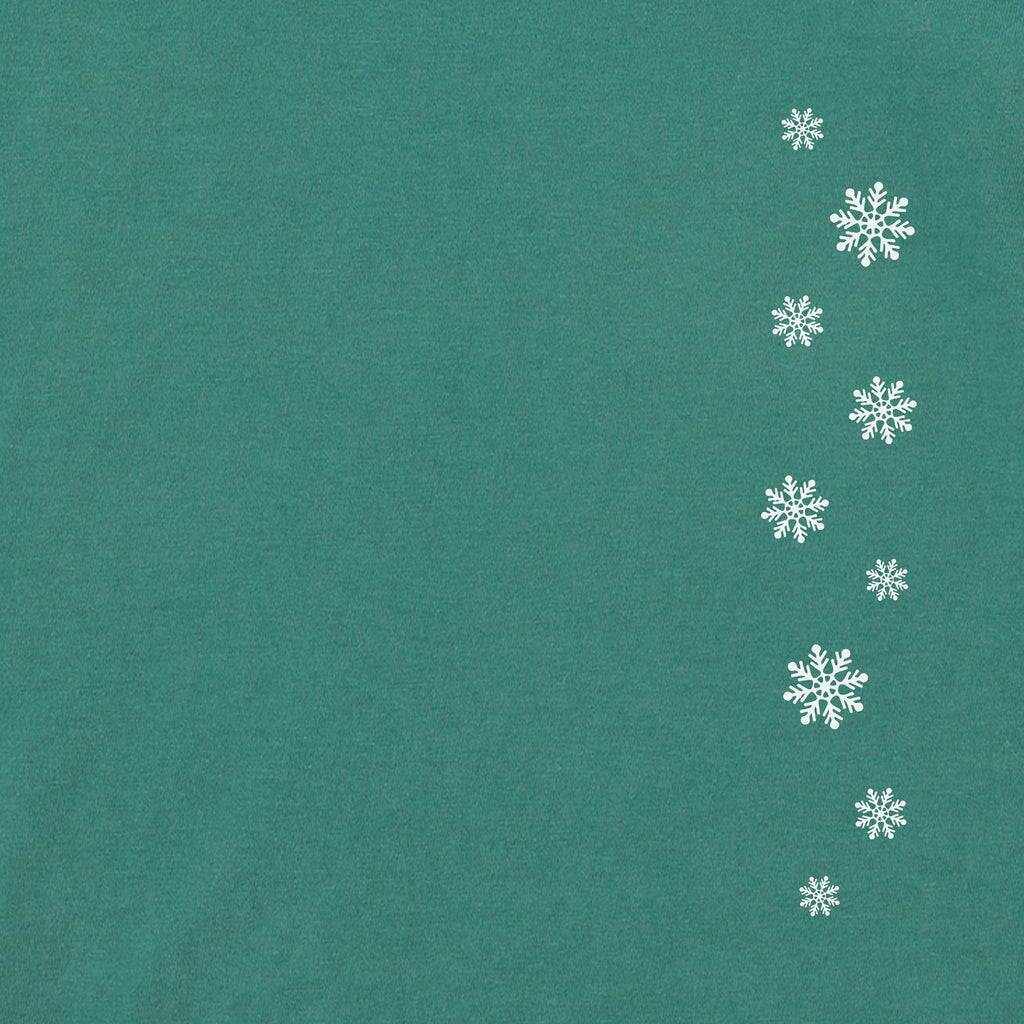 Women's Grinch Peace Love Joy Snow Long Sleeve Crusher Tee