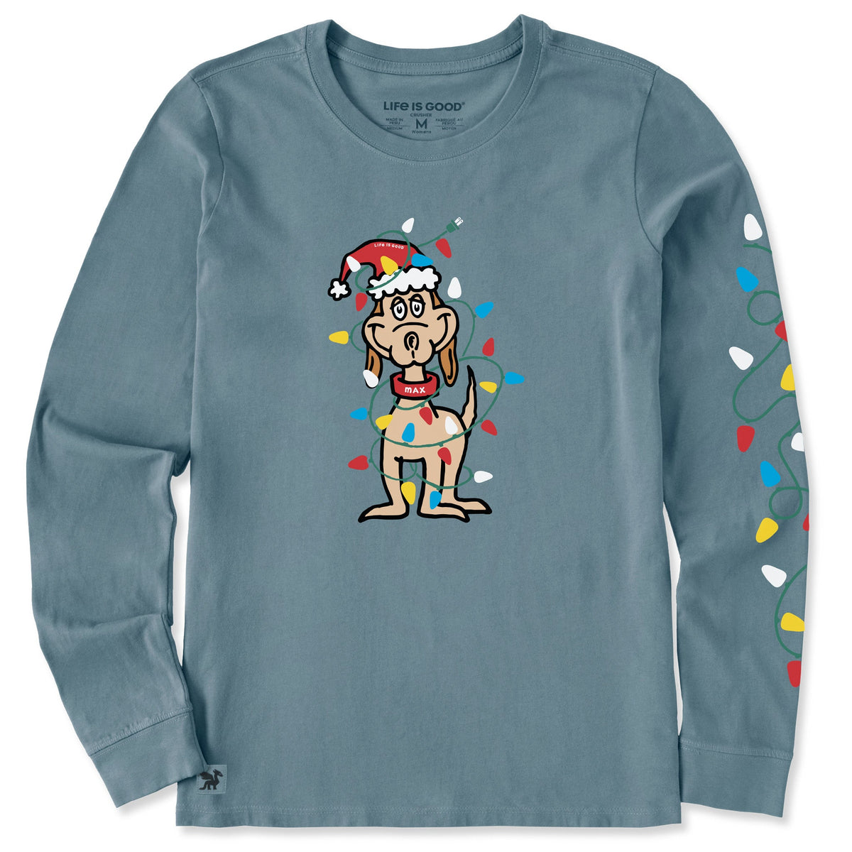 Women's Max Merry Woofmas Long Sleeve Crusher Tee