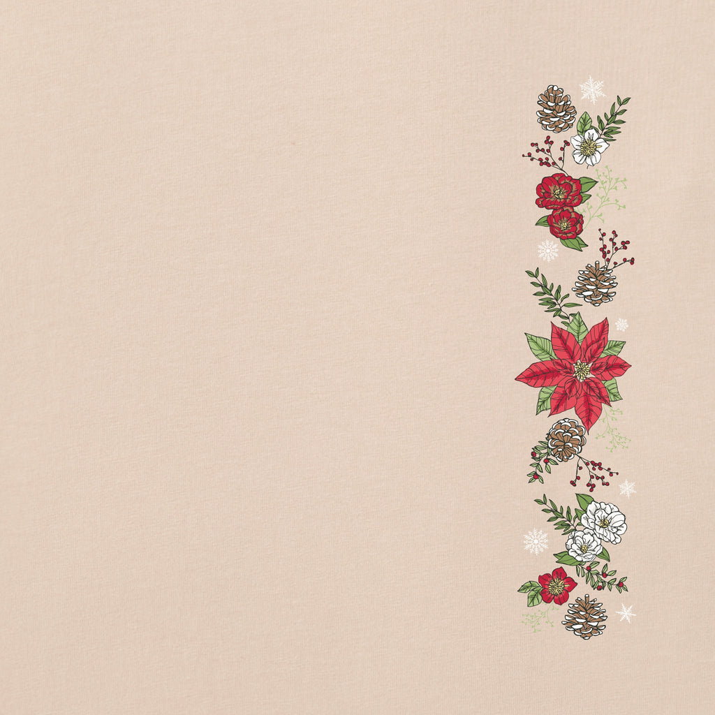 Women's Poinsettia Flowers Long Sleeve Crusher Tee product image 3
