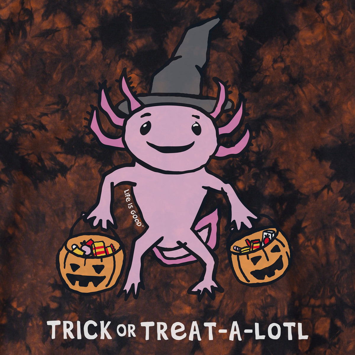 Kids Trick or Treat-a-Lotl Short Sleeve Crusher Tie-Dye Tee product image 2