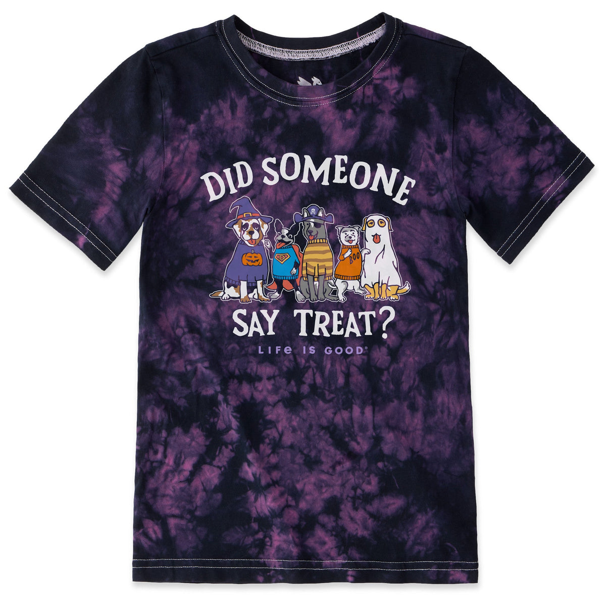 Kids Did Someone Say Treat? Short Sleeve Crusher Tie-Dye Tee product image 1