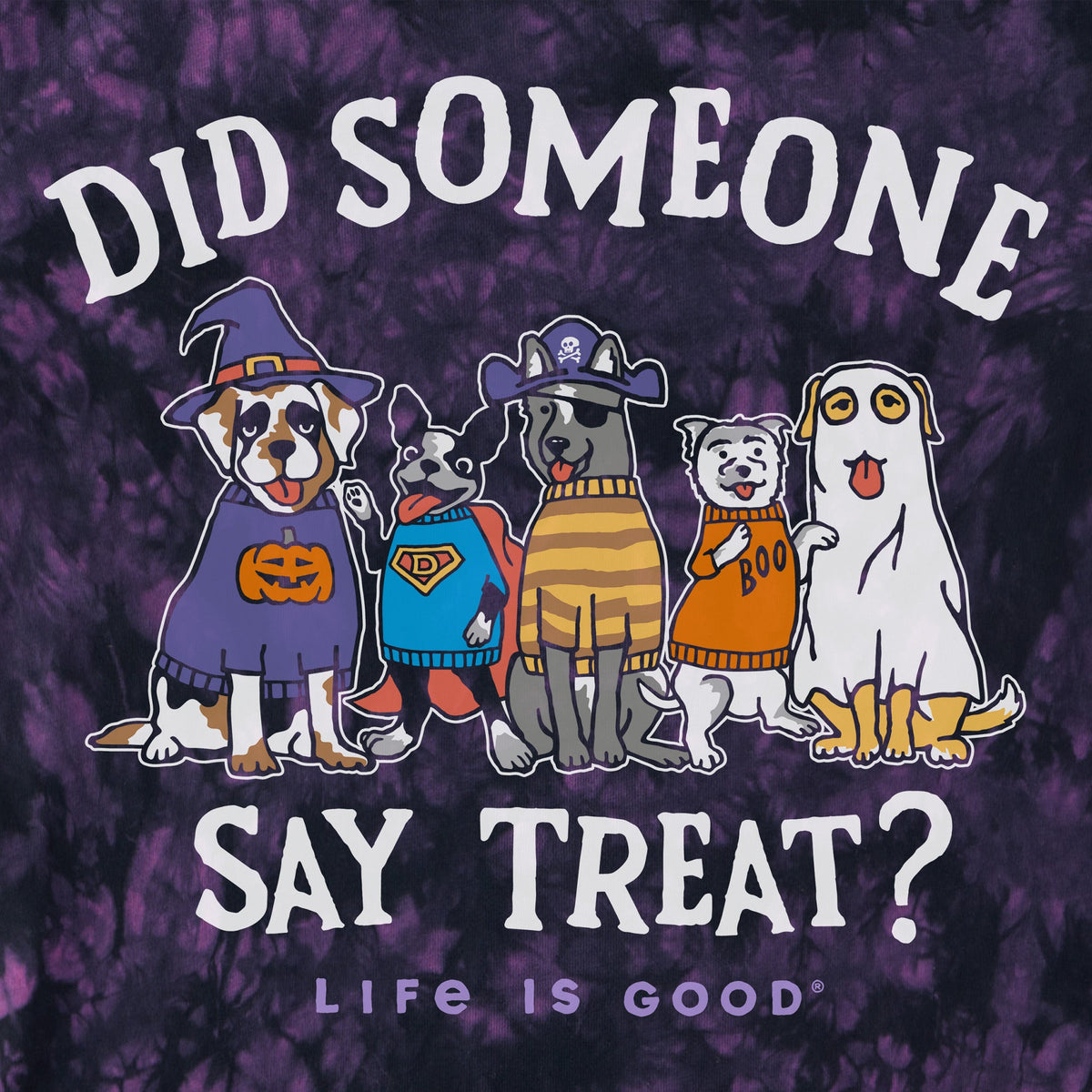 Kids Did Someone Say Treat? Short Sleeve Crusher Tie-Dye Tee product image 2