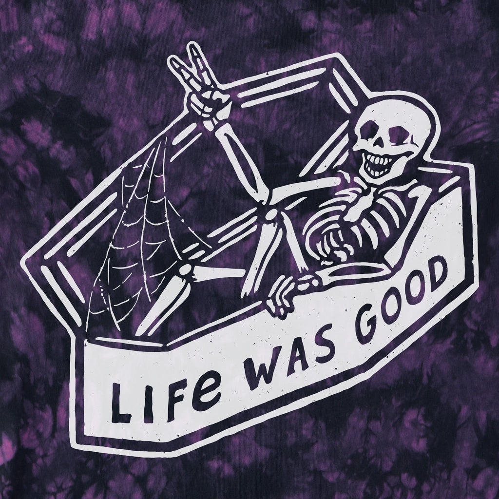Women's Life Was Good Skeleton Short Sleeve Crusher Boxy product image 2