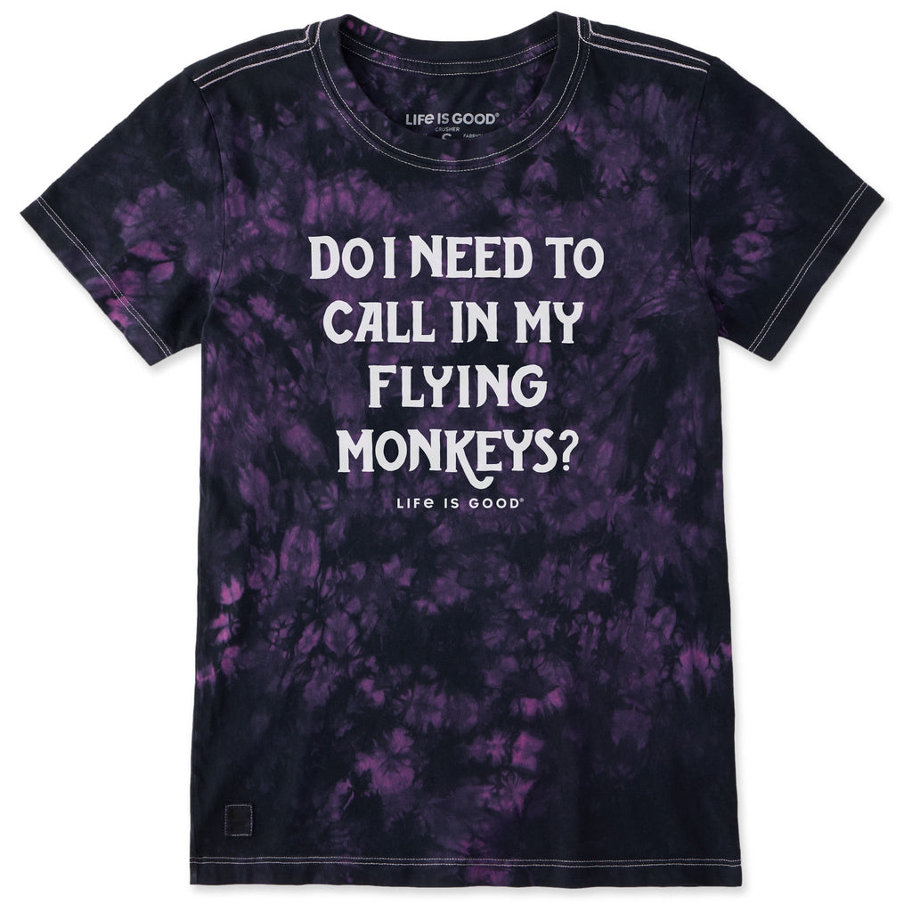 Women's FLYING MONKEY Short Sleeve Crusher Tie-Dye Tee product image 1