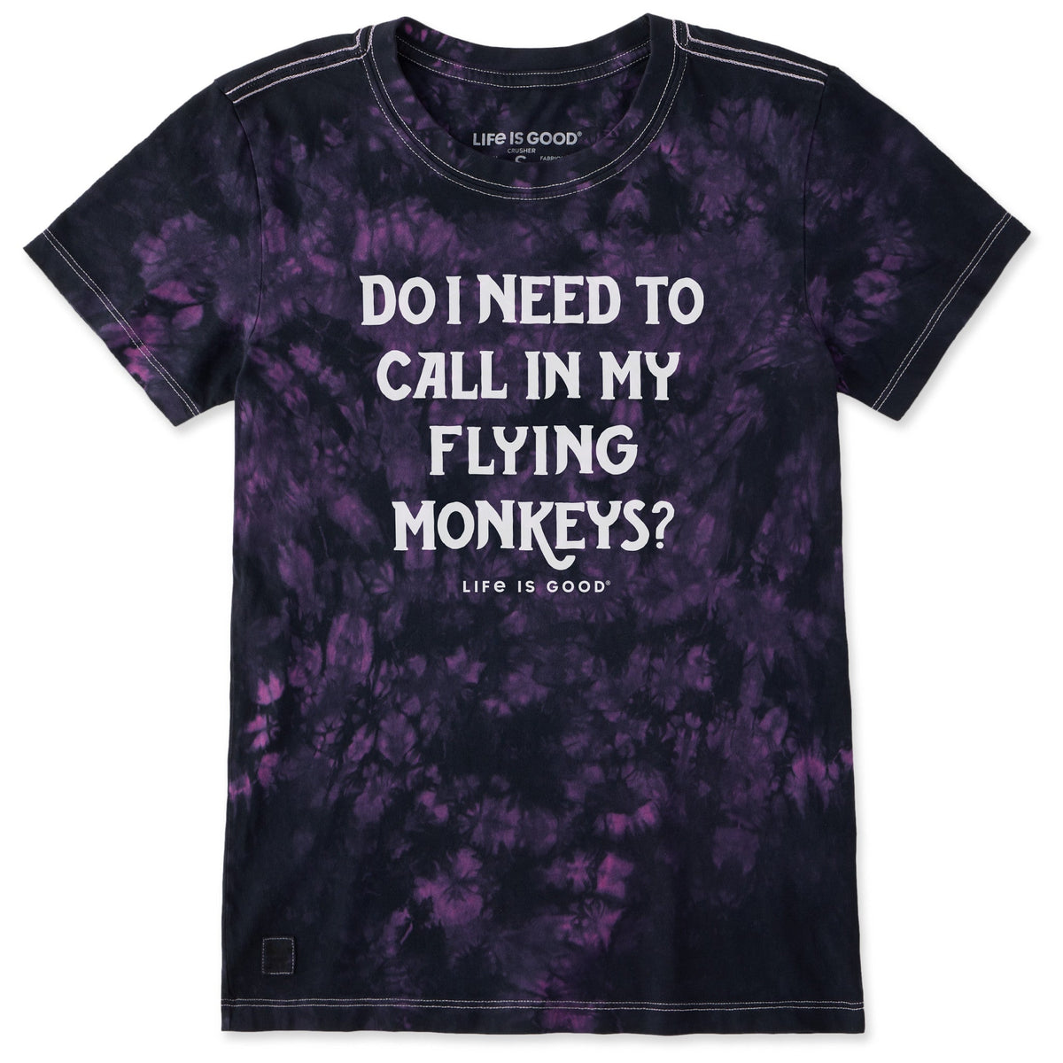 Women's FLYING MONKEY Short Sleeve Crusher Tie-Dye Tee product image 1