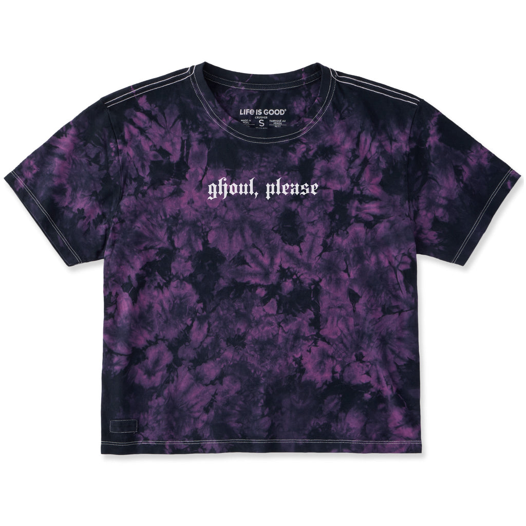 Women's Ghoul, Please Short Sleeve Crusher Boxy Tie-Dye Tee product image 1