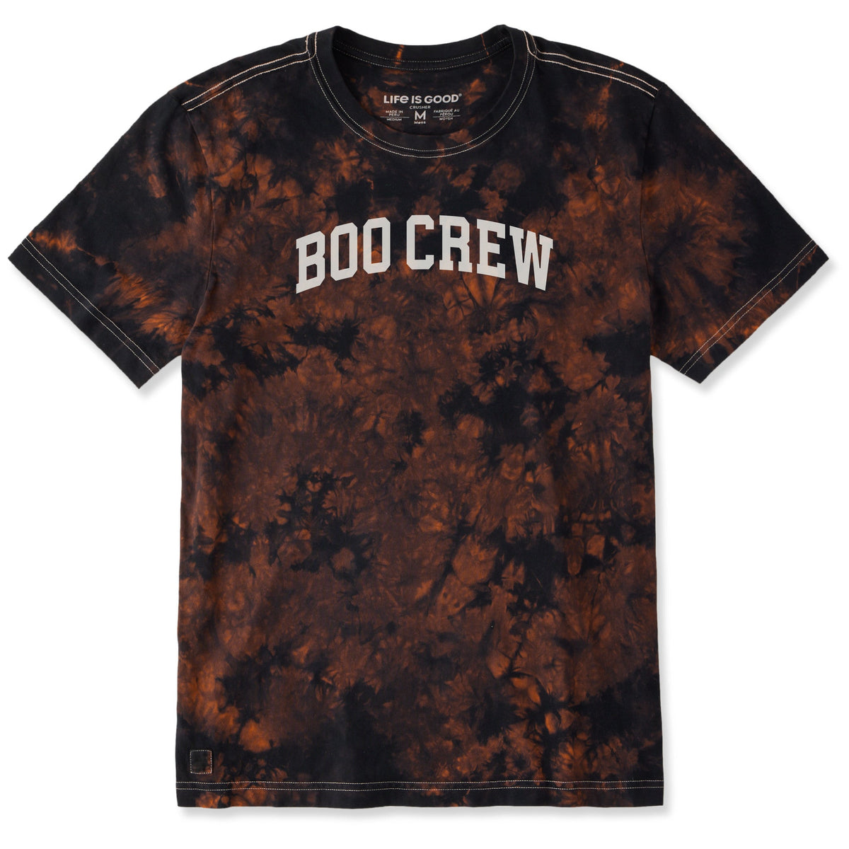 Men's Boo Crew Arch Short Sleeve Crusher Tie-Dye Tee product image 1