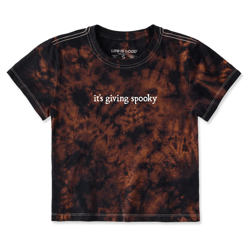 Women's It's Giving Spooky Crusher-LITE Shrunken Tie-Dye Tee product image 1