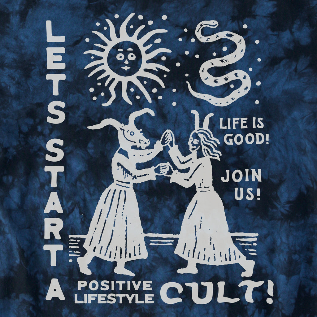 Women's Let's Start a Cult Short Sleeve Crusher Tie-Dye Tee product image 2