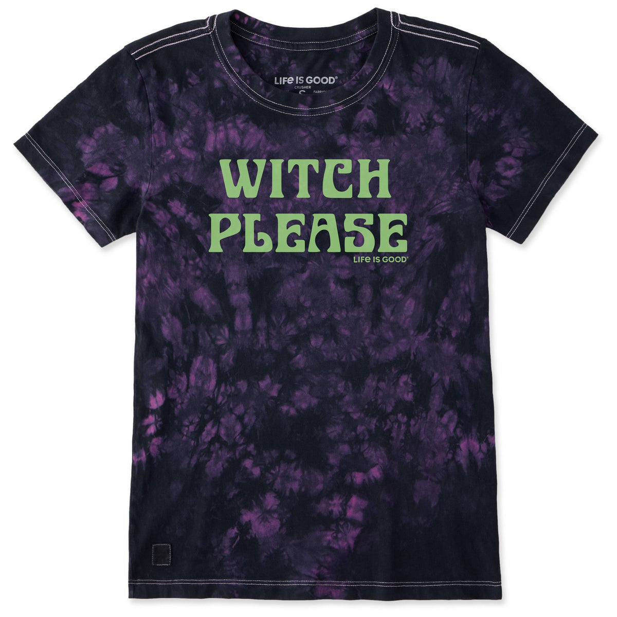 Women's Witch Please Short Sleeve Crusher Tie-Dye Tee product image 3