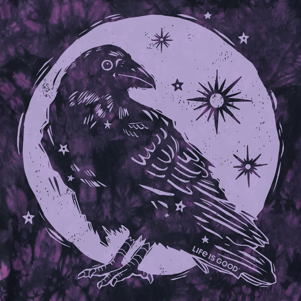 Women's Moonlit Crow Short Sleeve Crusher Tie-Dye Tee product image 2
