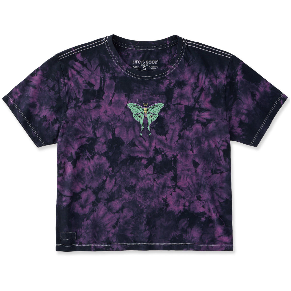 Women's Celestial Luna Moth Short Sleeve Crusher Boxy product image 1