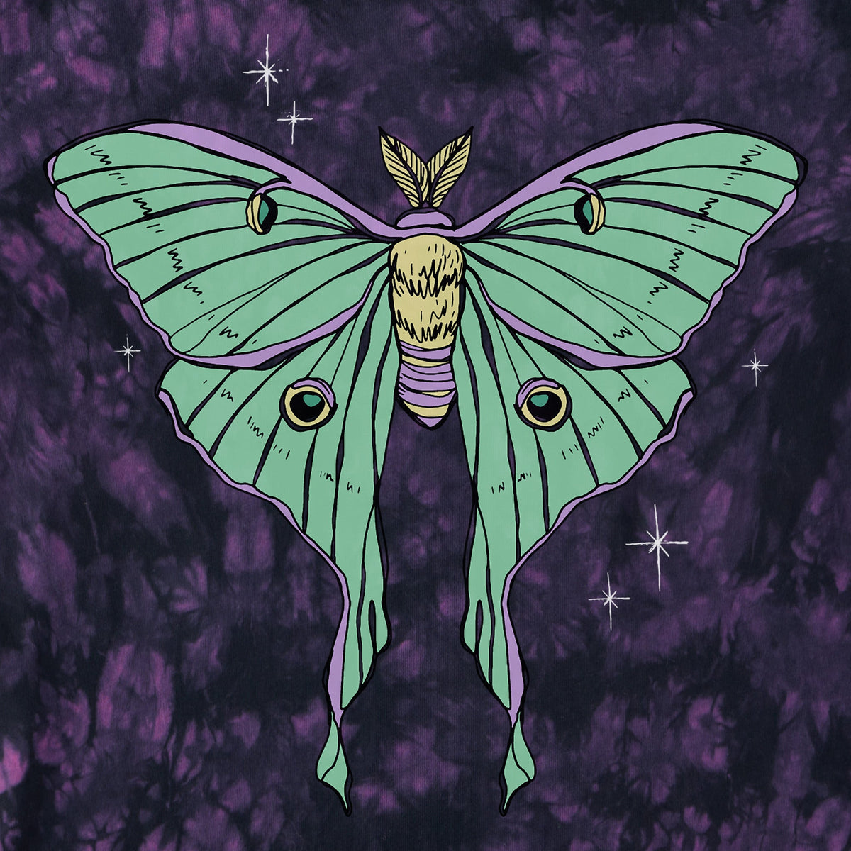 Women's Celestial Luna Moth Short Sleeve Crusher Boxy product image 2