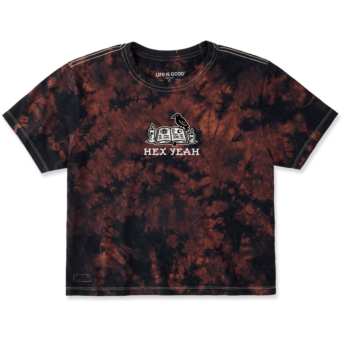 Women's Hex Yeah Short Sleeve Crusher Boxy Tie-Dye Tee product image 3