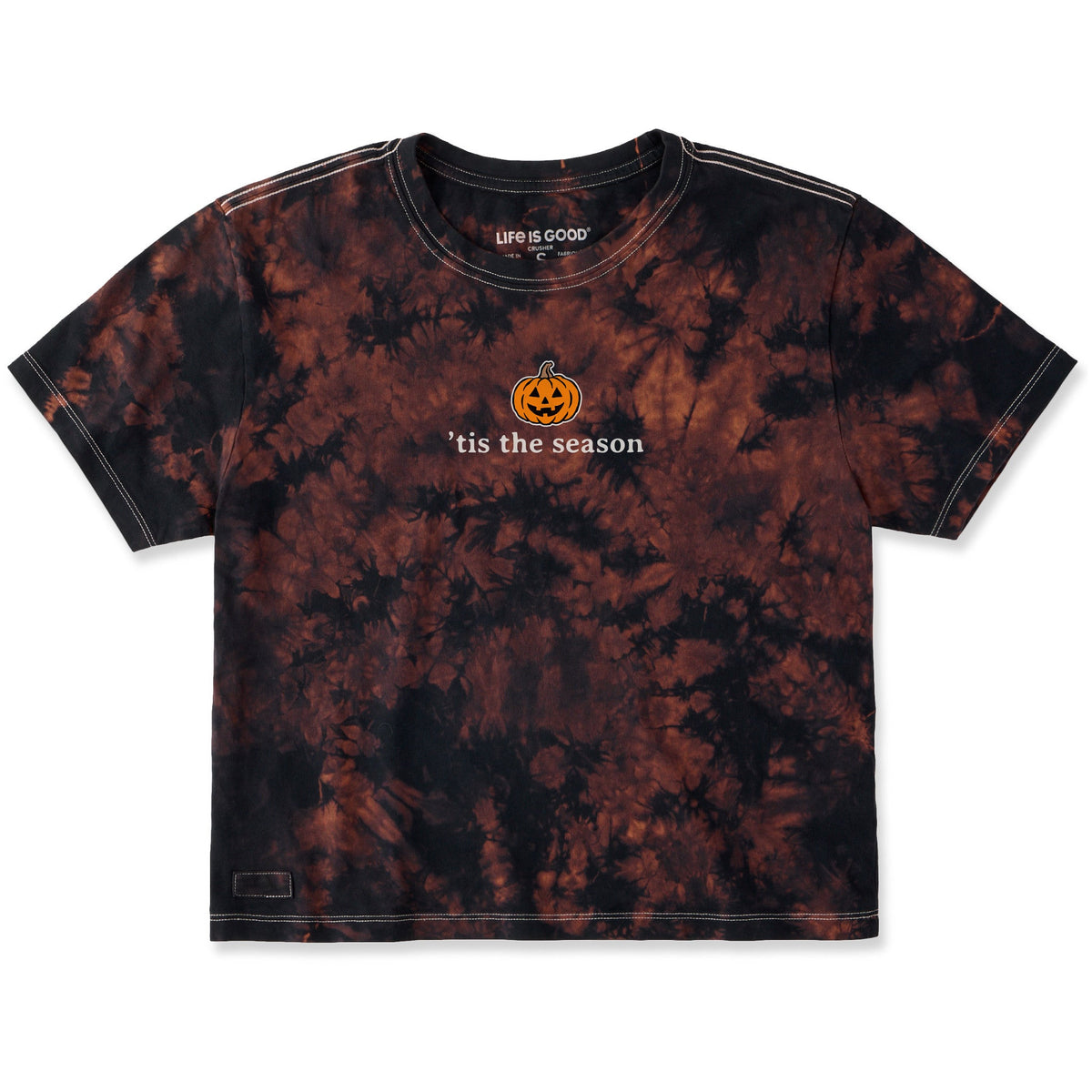 Women's Tis the Season Jack o Lantern Short Sleeve Crusher product image 1