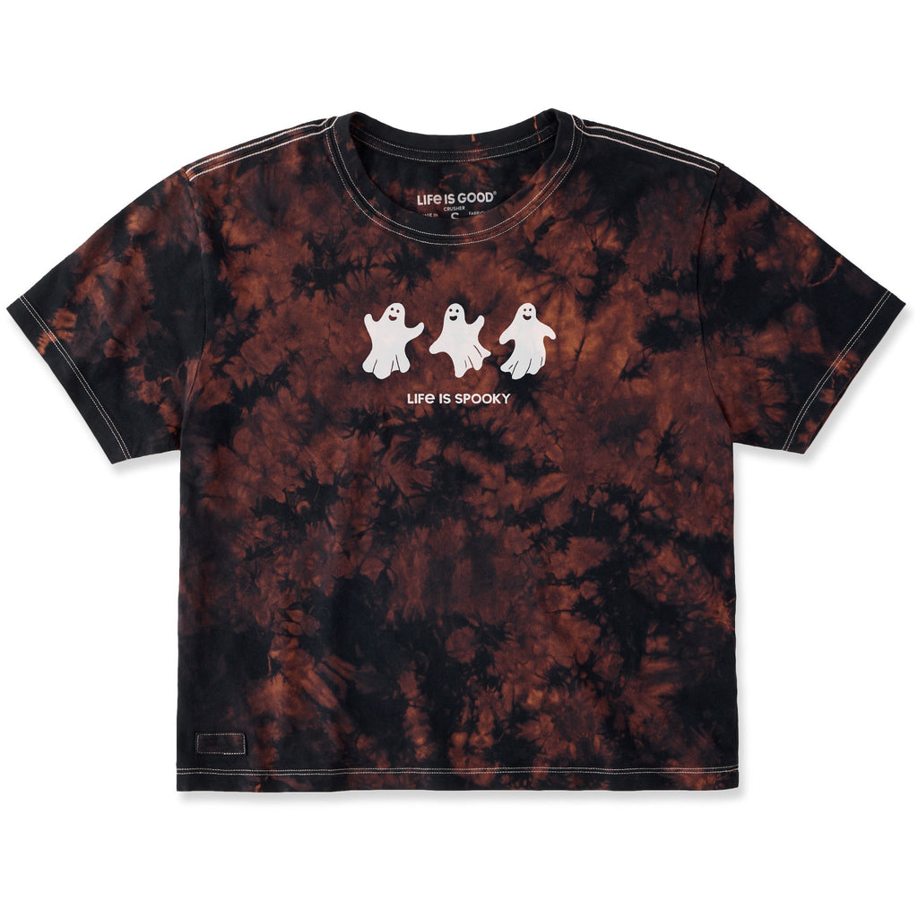Women's Life is Spooky Ghosts Short Sleeve Crusher Boxy product image 1