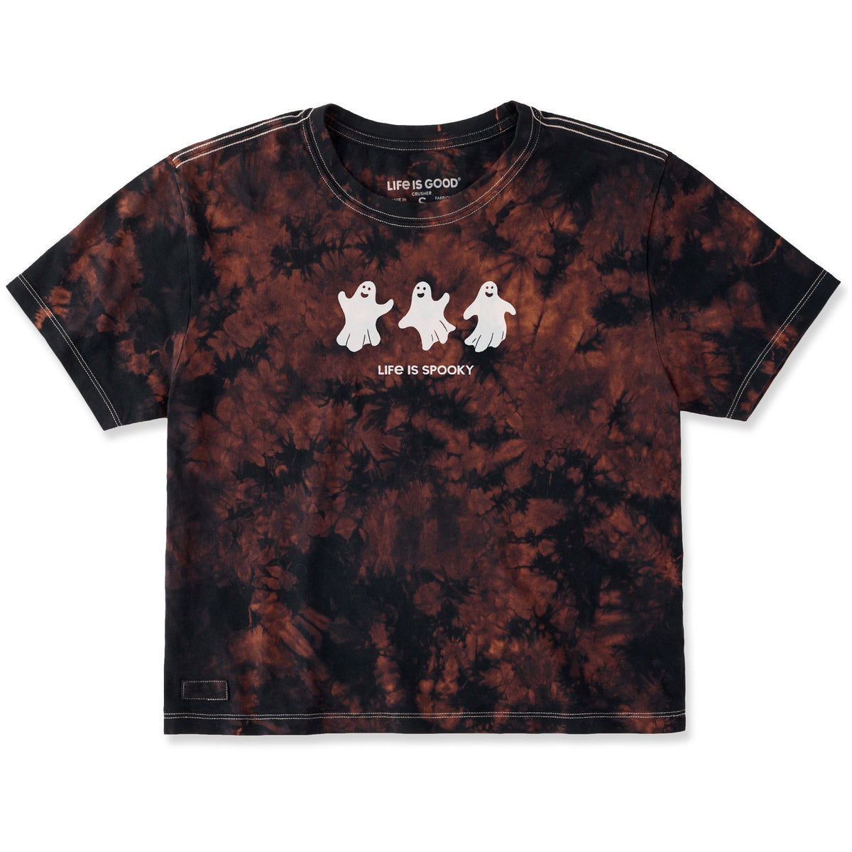 Women's Life is Spooky Ghosts Short Sleeve Crusher Boxy product image 3