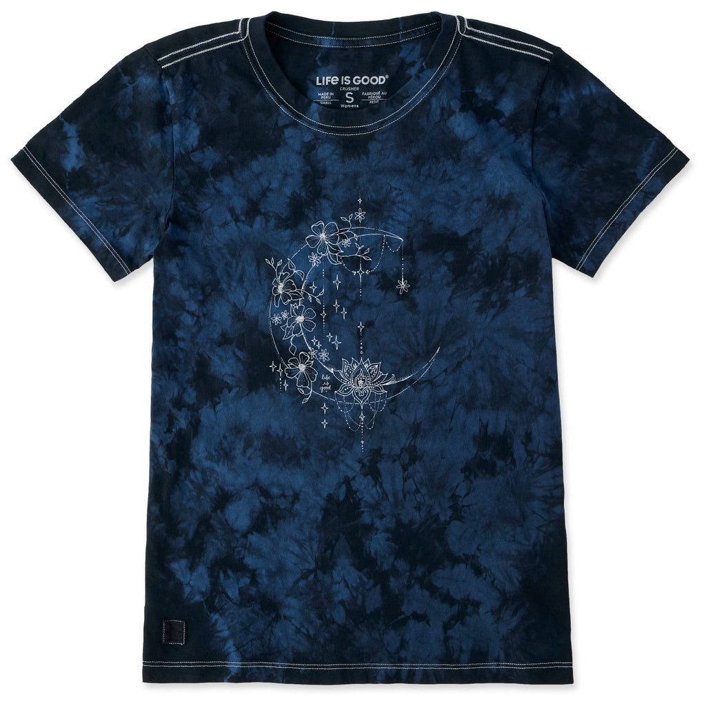 Women's Celestial Moonflower Short Sleeve Crusher Tie-Dye product image 1