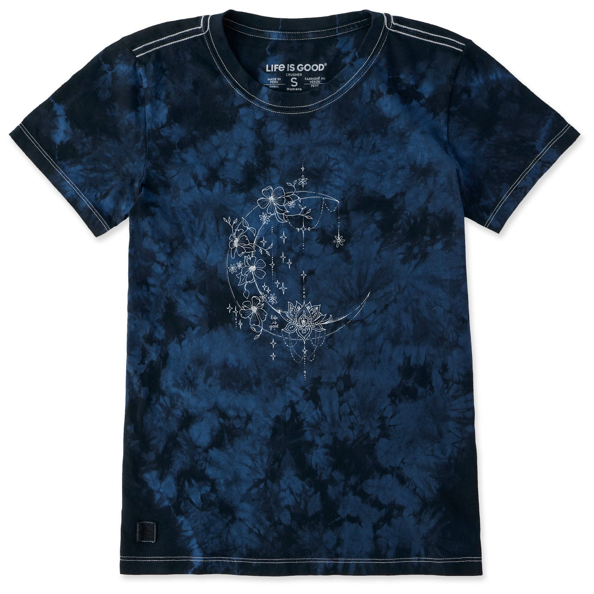 Women's Celestial Moonflower Short Sleeve Crusher Tie-Dye product image 1