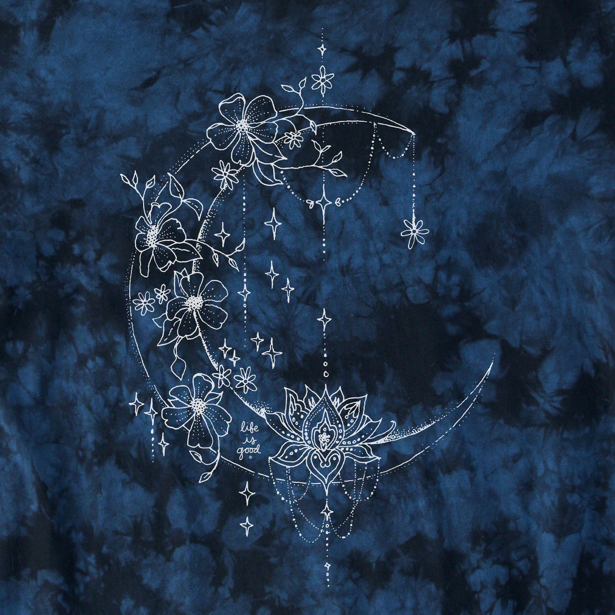 Women's Celestial Moonflower Short Sleeve Crusher Tie-Dye product image 2
