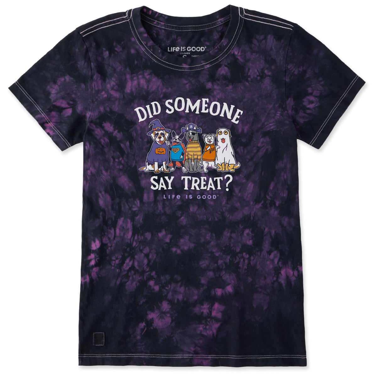 Women's Did Someone Say Treat? Short Sleeve Crusher Tie-Dye product image 1