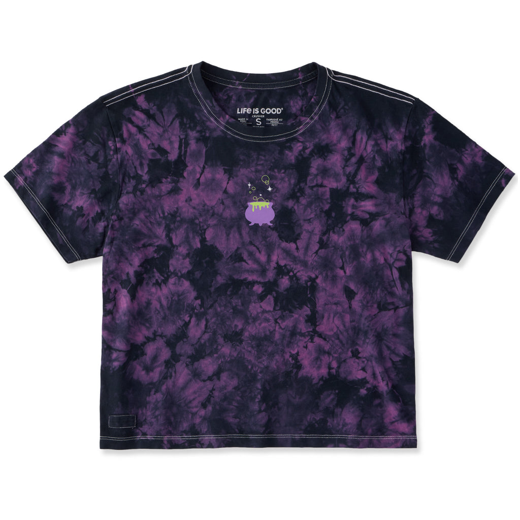 Women's Witchy Cauldron Short Sleeve Crusher Boxy Tie-Dye product image 3