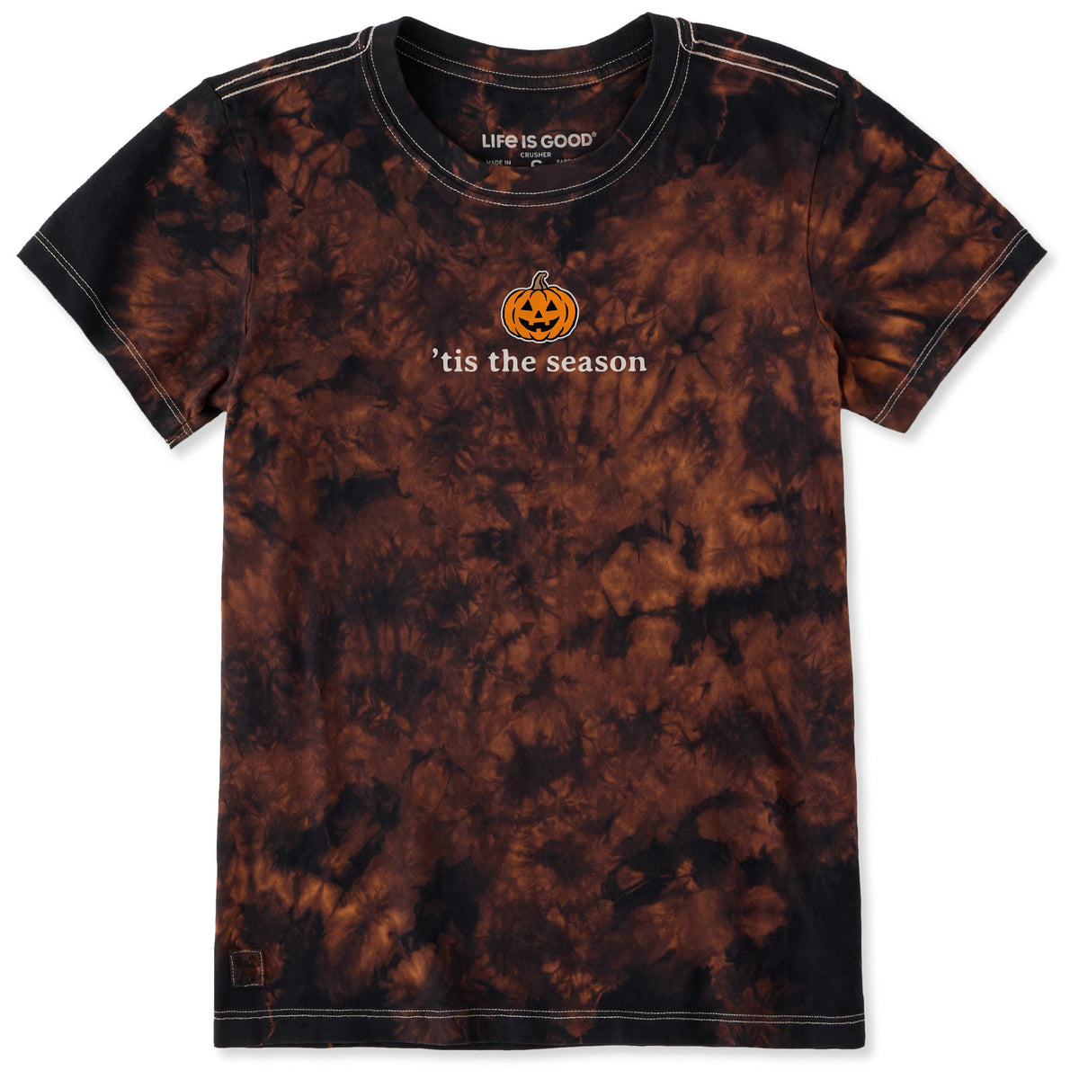 Women's Tis the Season Jack o Lantern Short Sleeve Crusher product image 1