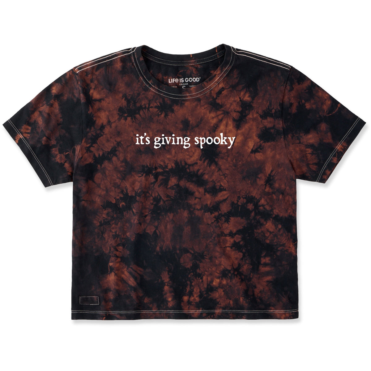 Women's It's Giving Spooky Short Sleeve Crusher Boxy product image 1